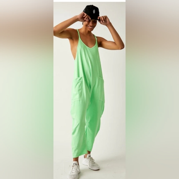 FP Movement by Free People Pants - Free People Movement Hot Shot Onesie Lime - Medium